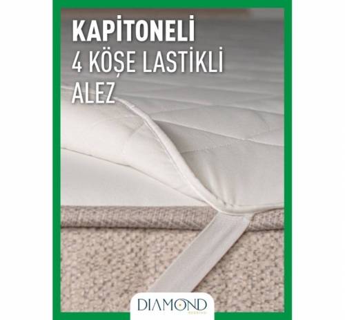 Kapitone 4 Köşe Lastikli Alez